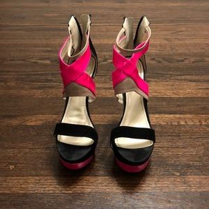 Multi-colored heels